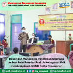 Dosen dan mahasiswa Pendidikan Olahraga Beri Pelatihan dan Parktik Kebugaran Fisik Melalui Aplikasi di SMK Pelita Pesawaran