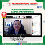 Dokumentasi Webinar Bahasa dan Pendidikan Universitas Teknokrat Indonesia