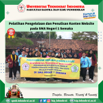 Pelatihan Pengelolaan dan Penulisan Konten Website pada SMA Negeri 1 Semaka