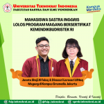 Mahasiswa S1 Sastra Inggris dan S1 Pendidikan Bahasa Inggris Lolos Program Magang Bersertifikat Kemdikbudristek RI