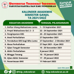 Kalender Akademik Ganjil TA 2021-2022