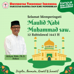 Selamat Memperingati Maulid Nabi Muhammad SAW – 12 Rabiulawal 1443 H