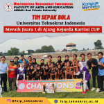 Universitas Teknokrat Indonesia Football Team Wins 1st Place in Kartini Cup Regional Championship