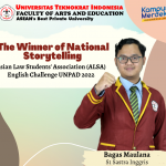 Bagas Maulana – The Winner of National Storytelling at ALSA English Challenge UNPAD 2022