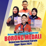 Empat Mahasiswa Universitas Teknokrat Indonesia Raih Medali di Kejuaraan Nasional Karate Siger Open 2024