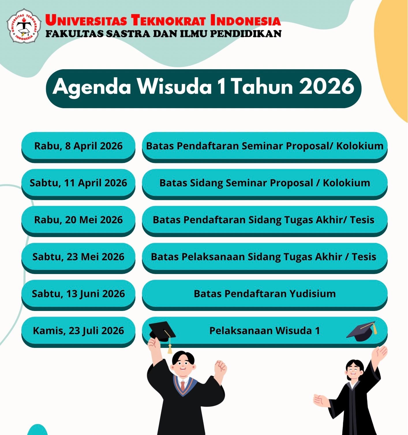Agenda Wisuda FSIP Teknokrat